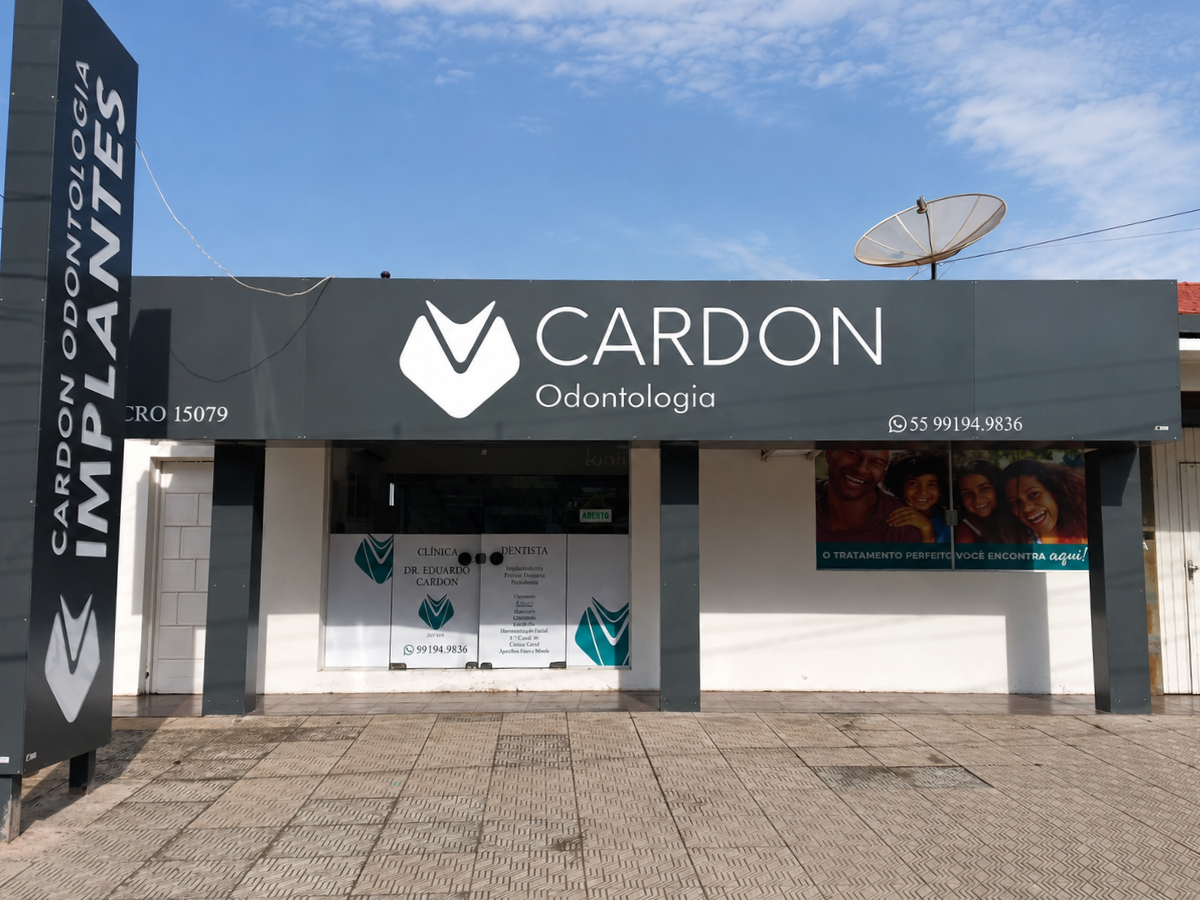 Fachada da Cardon Odontologia em São Gabriel